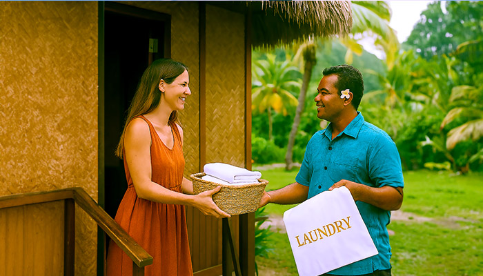 Laundry Service at Pension Tereia